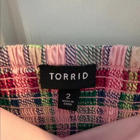 Torrid valentines sundress size 2 x pink and green - Picture 3 of 7